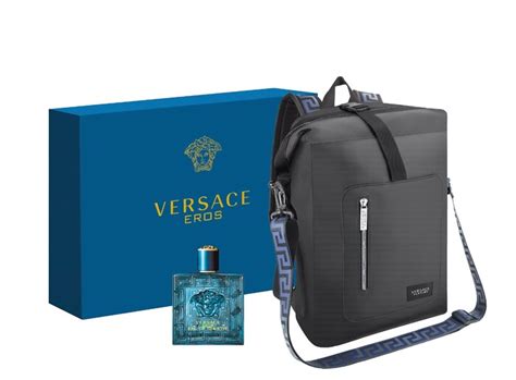 free versace backpack with perfume sephora|versace eros summer backpack set.